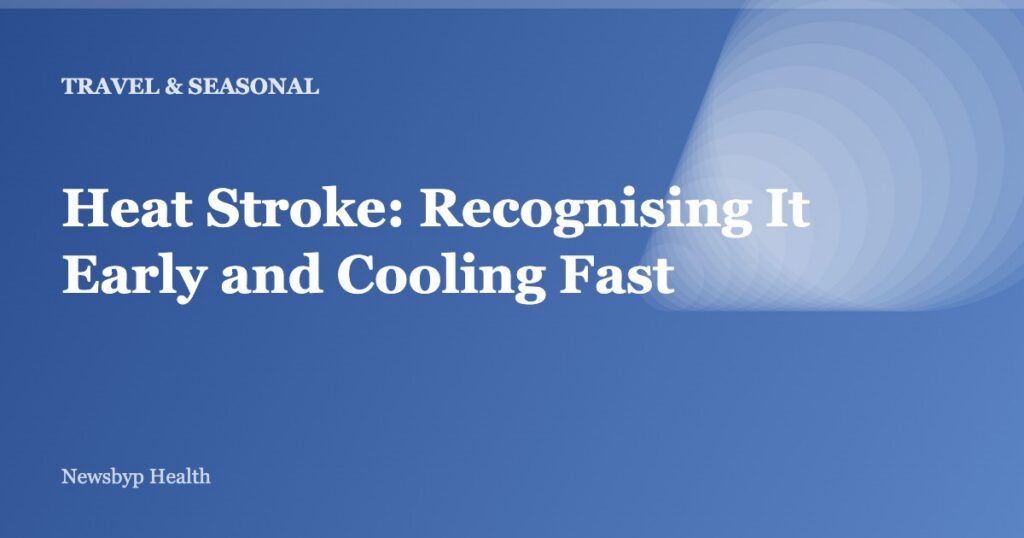 Heat Stroke: Recognising It Early and Cooling Fast